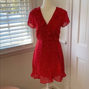 Bardot “Berry Spot” Polka Dot Dress
